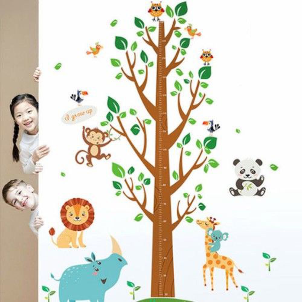 JB Design - 時尚壁貼-森林王國大樹身高貼 (60cm*90cm)
