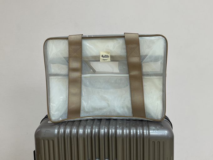 香港百寶袋王 Bagtory HK - 大容量旅行沙灘多功能包-奶白色-42x30x20cm