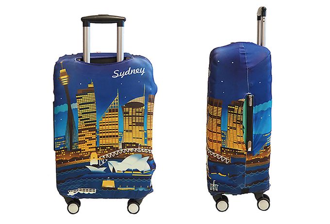 little chili - 繽紛行李箱套 L號-雪梨-28吋 -高68 寬51 厚度30cm