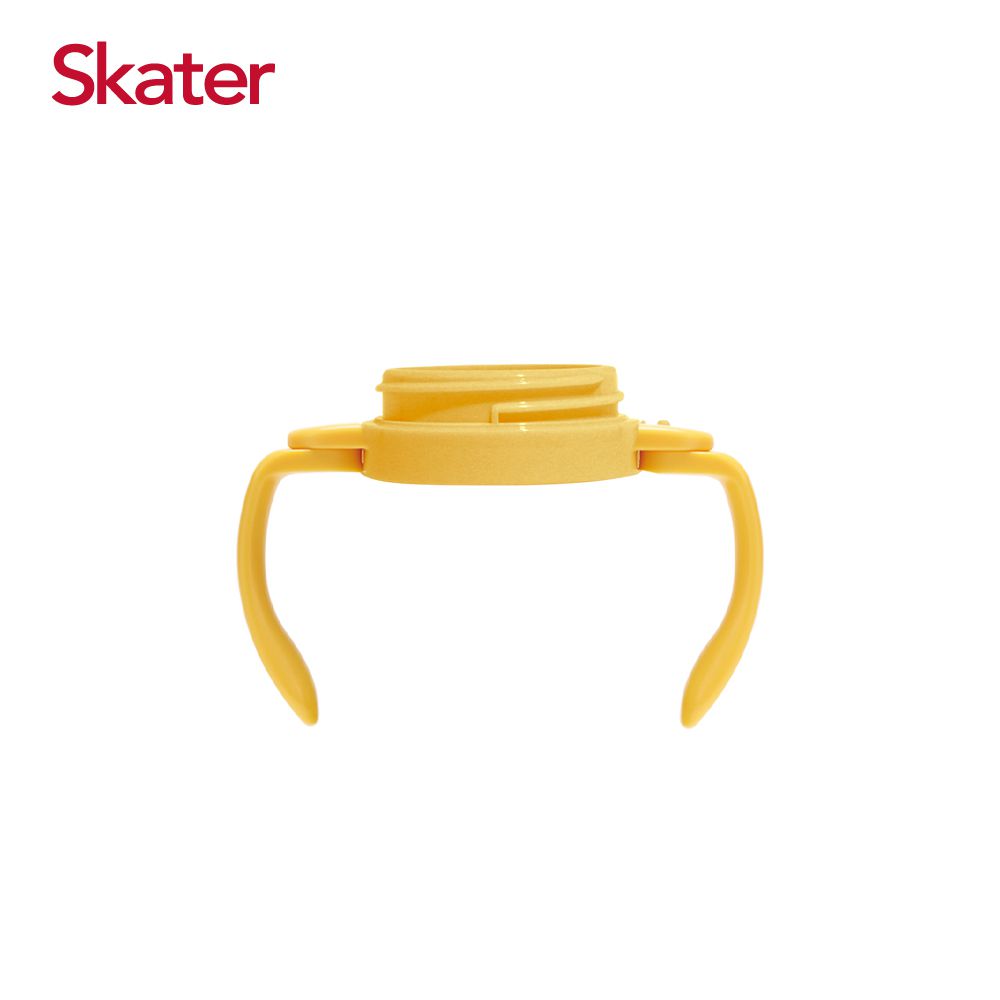 日本 SKATER - 吸管型不鏽鋼兩用杯-替換把手-黃色-350ml