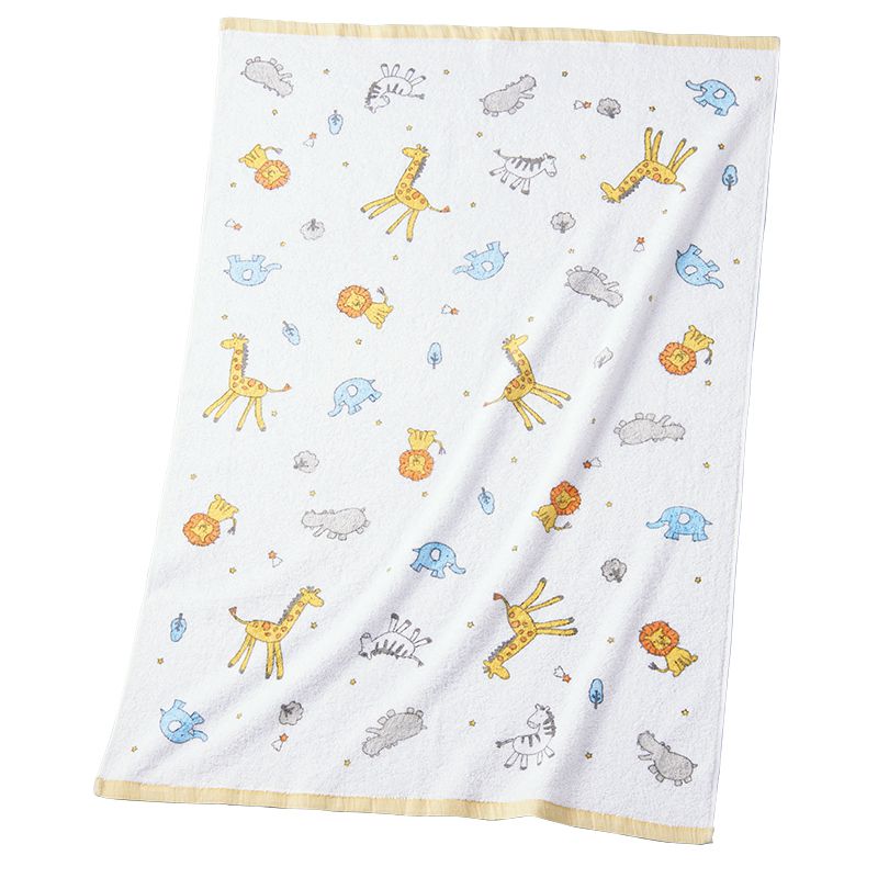 akachan honpo - 輕量毛巾被-黃色 (70x100cm)