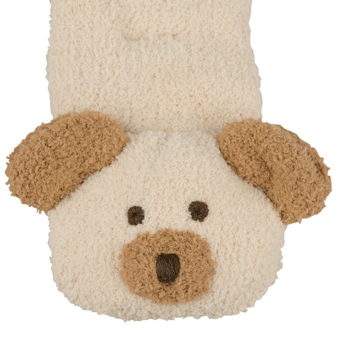 akachan honpo - 毛茸茸圍巾-動物-象牙白色 (80~95cm)