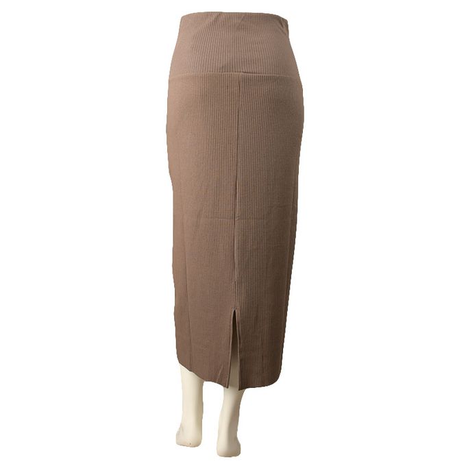 akachan honpo - 可自由剪裁窄裙-摩卡色