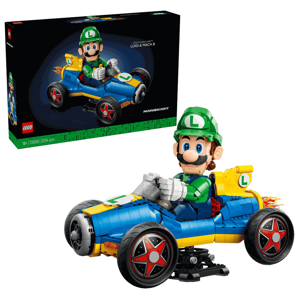 LEGO 72050 瑪利歐賽車™：路易吉＆G力量 Mario Kart™ – Luigi & Mach 8