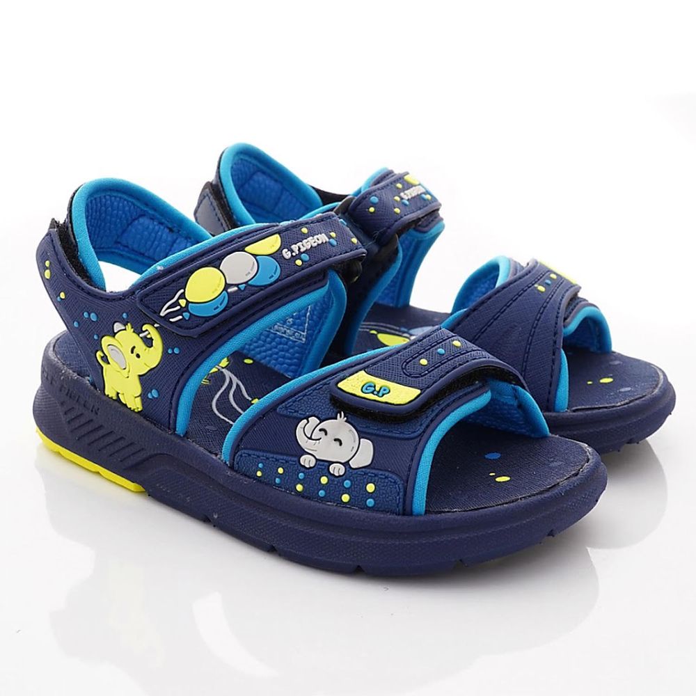 G.P - 雙黏帶排水兒童涼鞋(中小童款)-藍