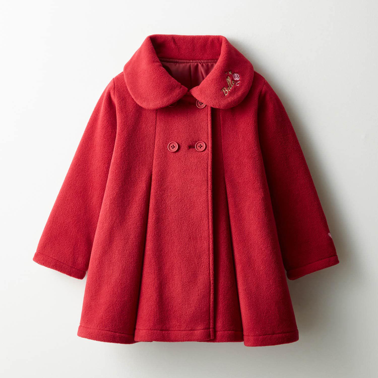 日本千趣會 - 華麗女主角厚裏毛廓形外套-紅色貝兒