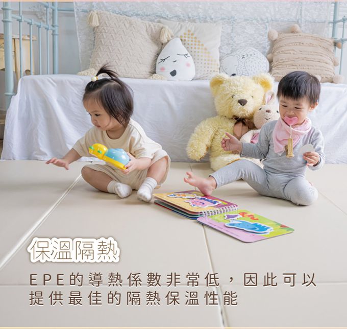 巧福 CHIAO FU - 兒童折疊地墊城堡CF-1015M-超厚5cm(地墊/兒童地墊/圍欄/幼童睡墊/安全防撞)