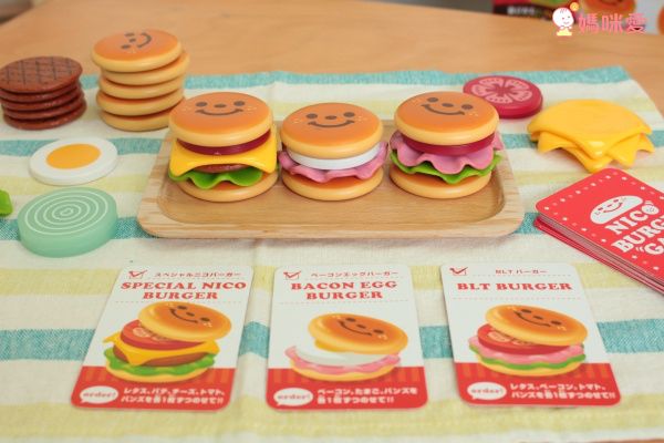 漢堡疊疊樂、BBQ串燒組合【日本EYEUP益智桌遊】