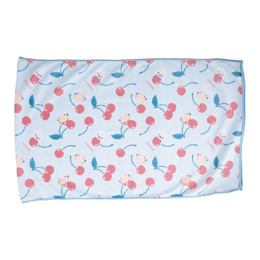 日本 LIV HEART - 抗UV水涼感巾(附收納袋)-檸檬企鵝 (30x100cm)