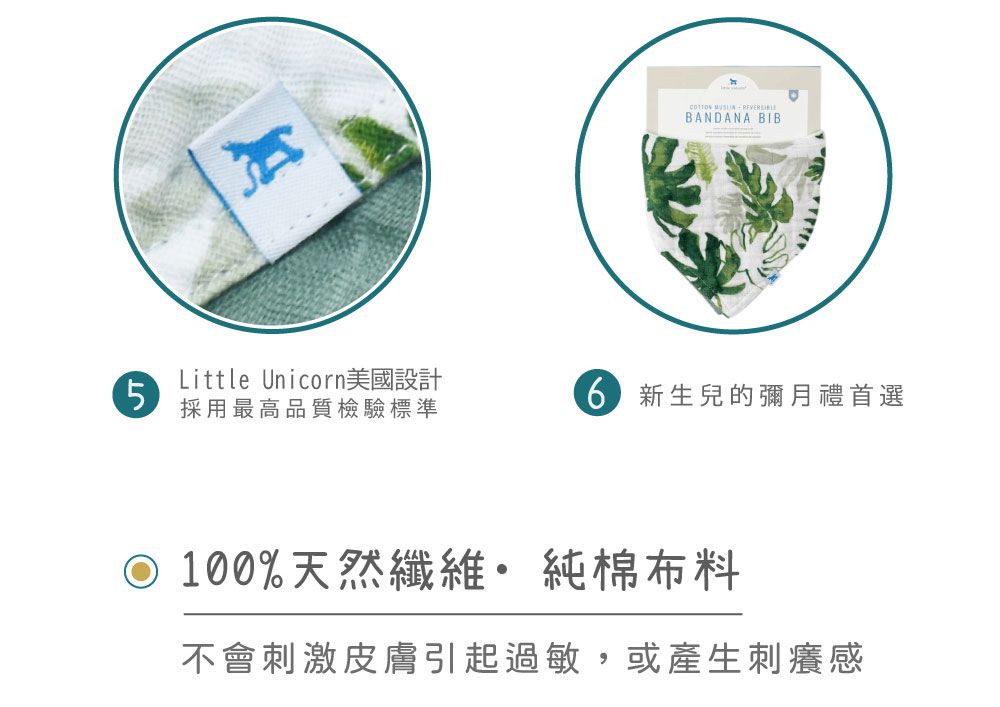 美國 Little Unicorn - 純棉雙面三角圍兜單入-宇宙探險 (17CMx42CM)-雙面/單入