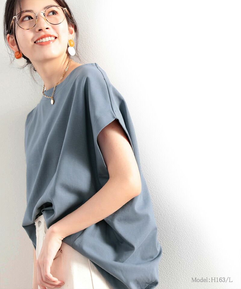 日本 Classical Elf - [熱銷NO.1]  純棉圓領顯瘦法式袖短T-黑