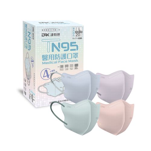 TN95醫用3D口罩-莫內四色20入