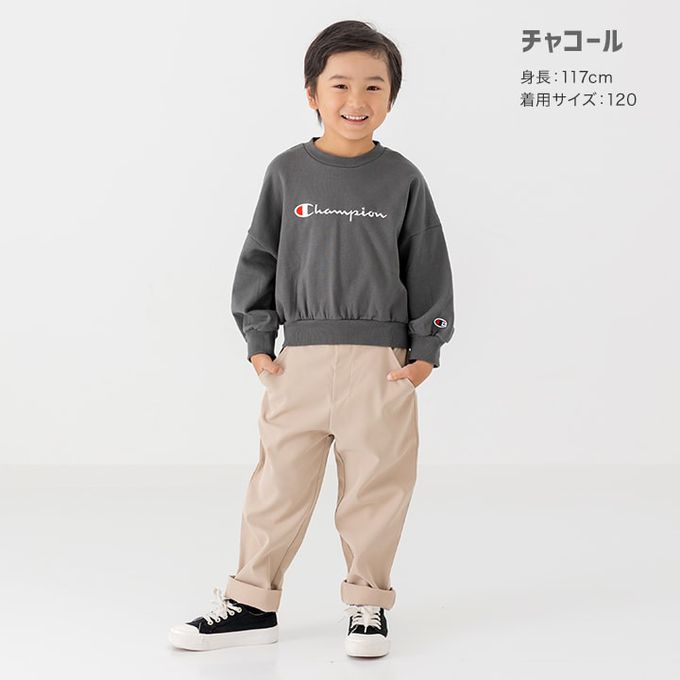 日本 Chil2 - Champion聯名 裏毛長袖上衣-單色logo-草綠