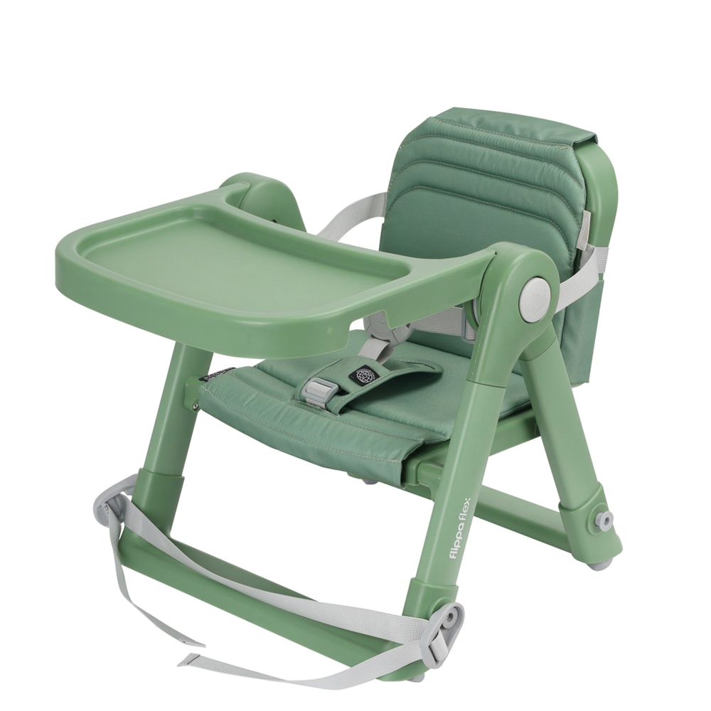 Flippa flex兩用兒童餐椅-鼠尾草綠