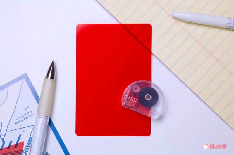 日本文具 Kanmido - [暗記學習] 重複黏貼 螢光標記立可帶+暗記墊板組