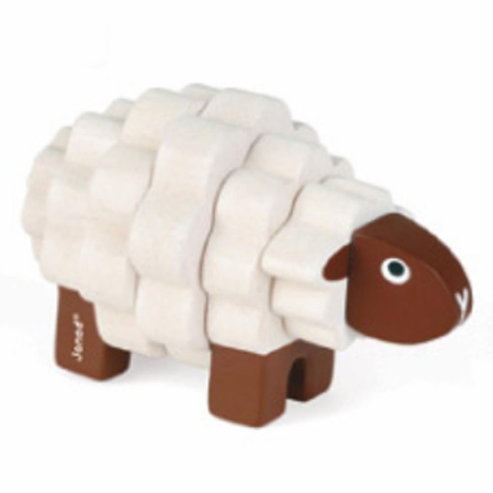 法國Janod - 立體動物拼-綿羊