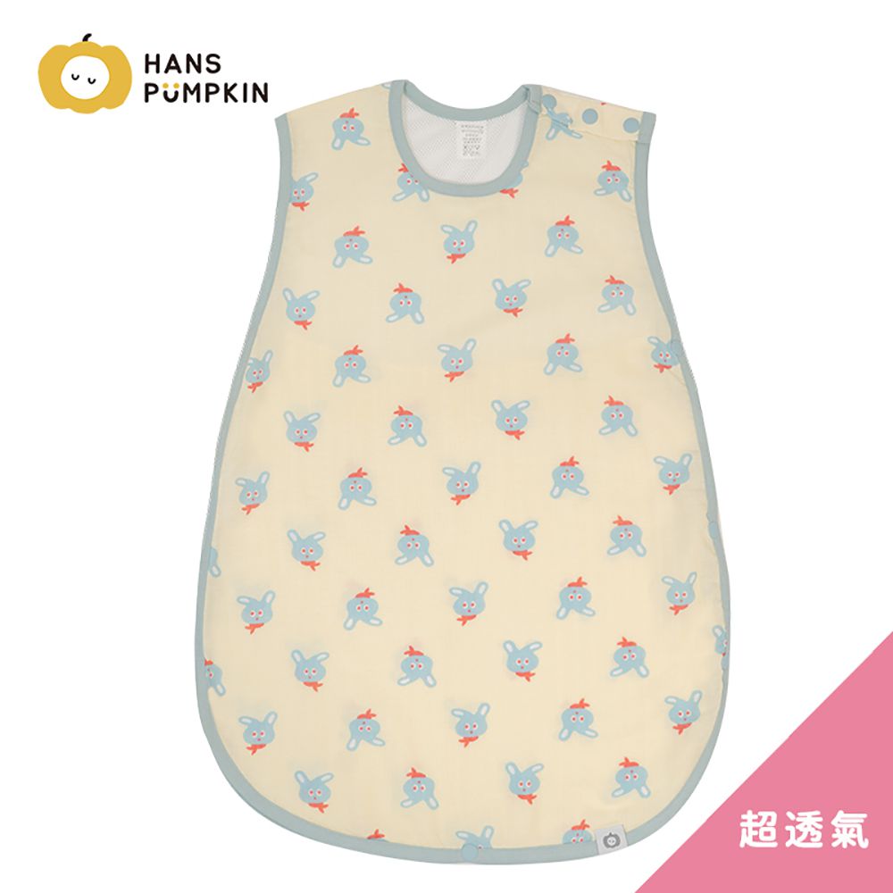 韓國 Han's Pumpkin - 超透氣純棉二層紗防踢被-夏季型-童軍兔兔
