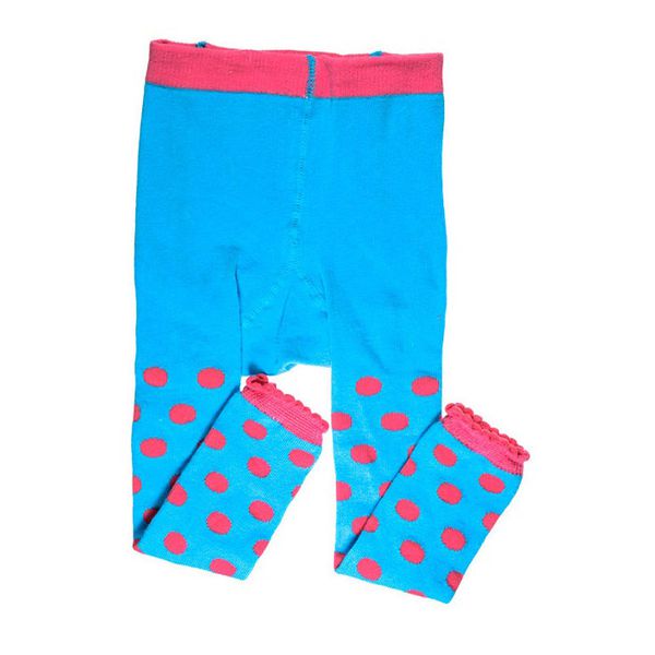 美國 juDanzy - 內搭褲襪-藍色粉點點 (2-4Y)