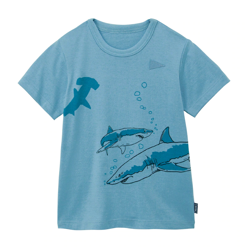 日本千趣會 - GITA 天竺棉印花短T-復古汽車-灰綠