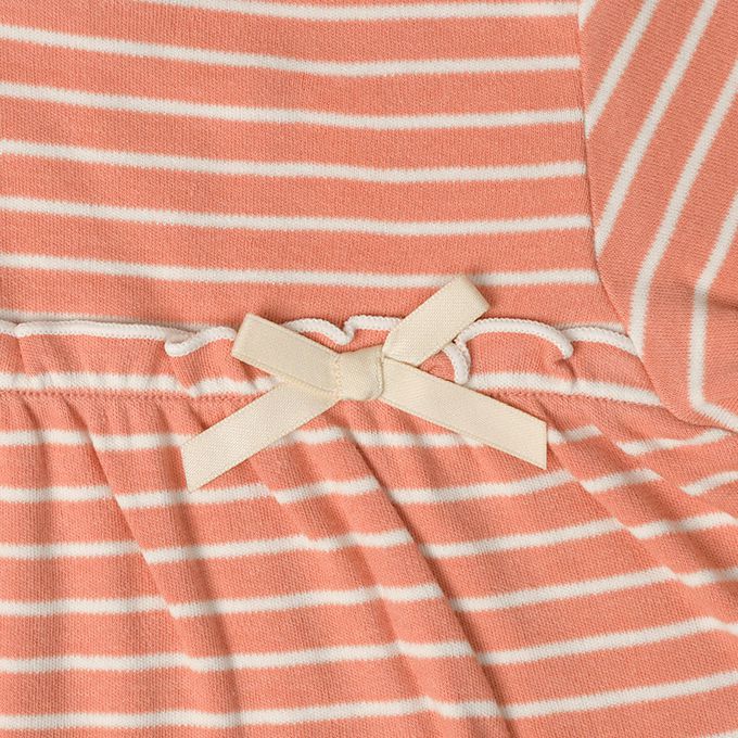 akachan honpo - 長袖T恤-胸下拼接-粉紅色