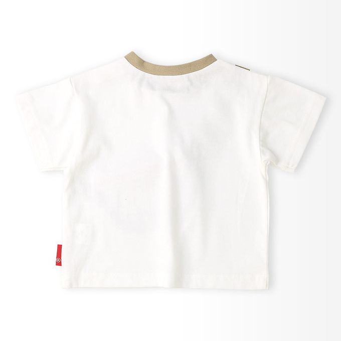 日本 ZOOLAND - 水果天堂 可愛包包造型短袖上衣-香蕉-黑