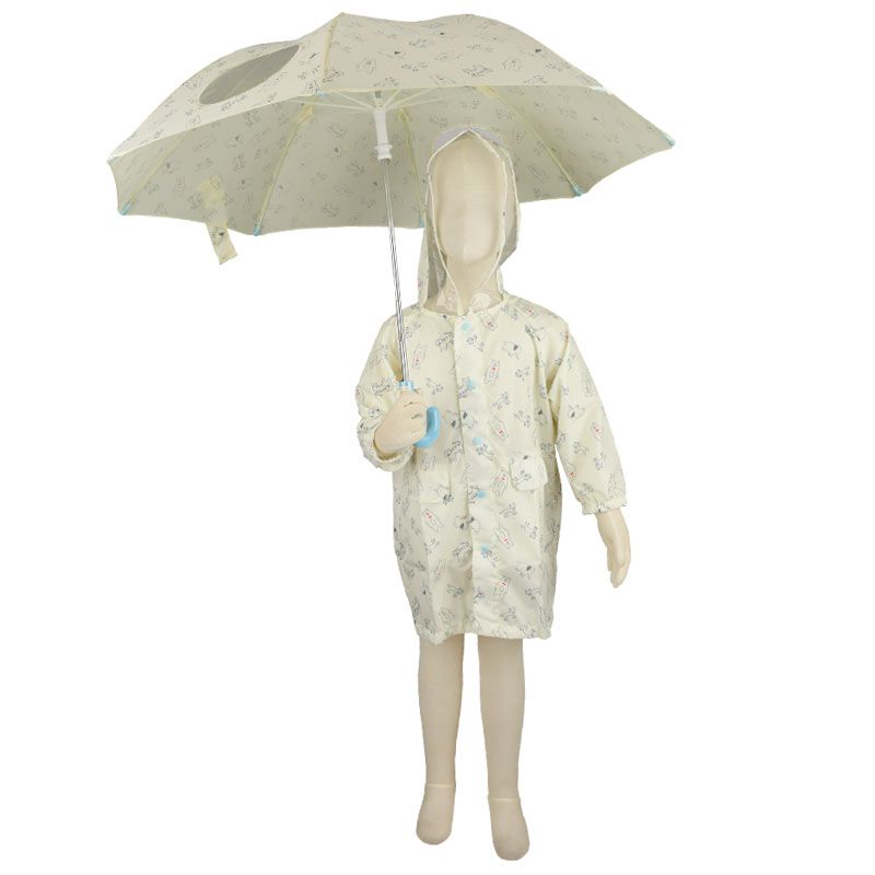 akachan honpo - 強力防潑水雨衣-動物-象牙白色