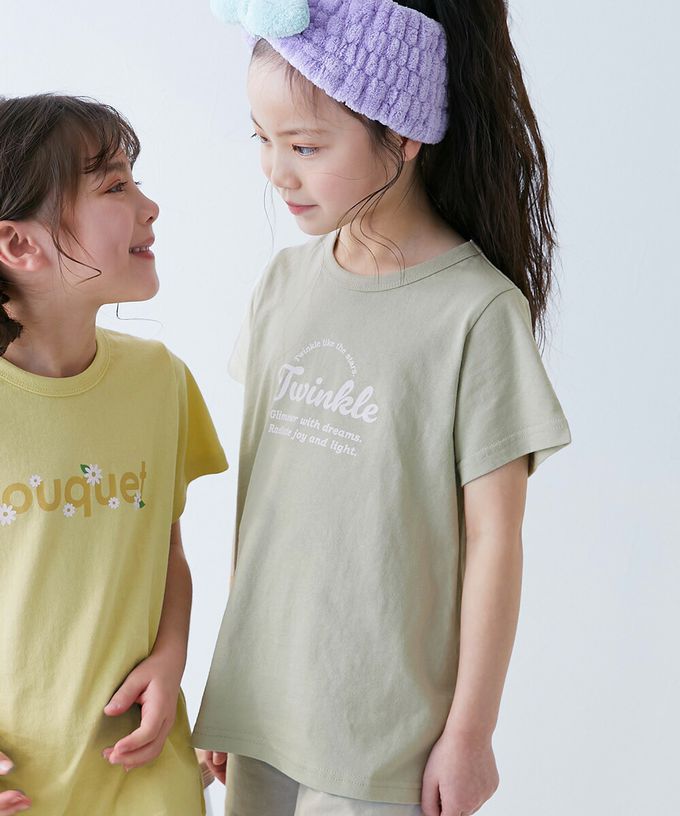 日本 devirock - 100%棉 短袖家居服/睡衣套裝-愛心CUTE-粉紅