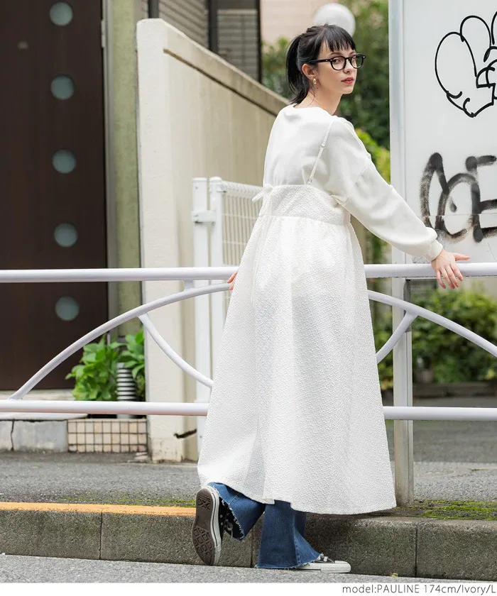 日本 COCA - 經典立體雲朵皺縮吊帶裙-大人-簡約黑