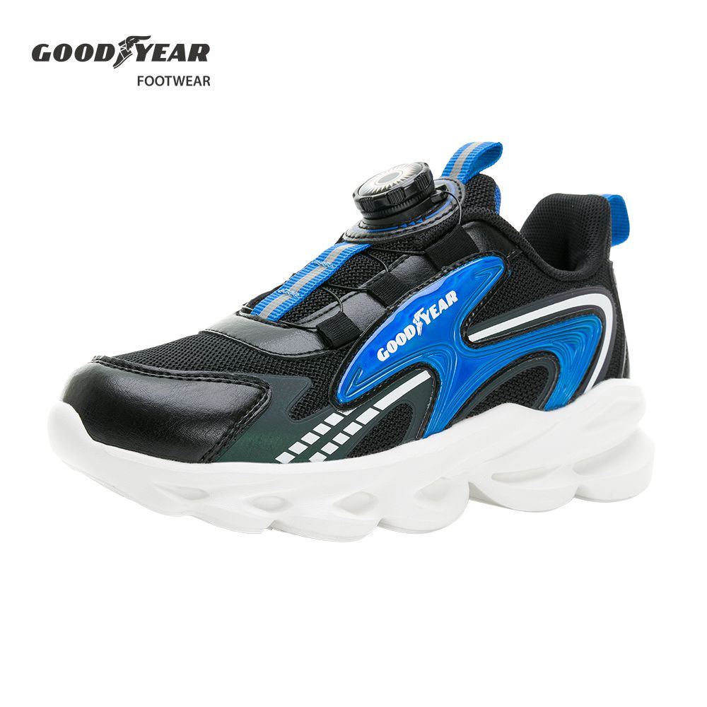 GOODYEAR - 固特異 幻彩星能 童鞋 旋轉扣輕量運動鞋 GAKR38430-機能鞋墊-黑-20~23cm