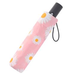 Rainstory - 抗UV個人加大自動傘-粉白花漾-360g