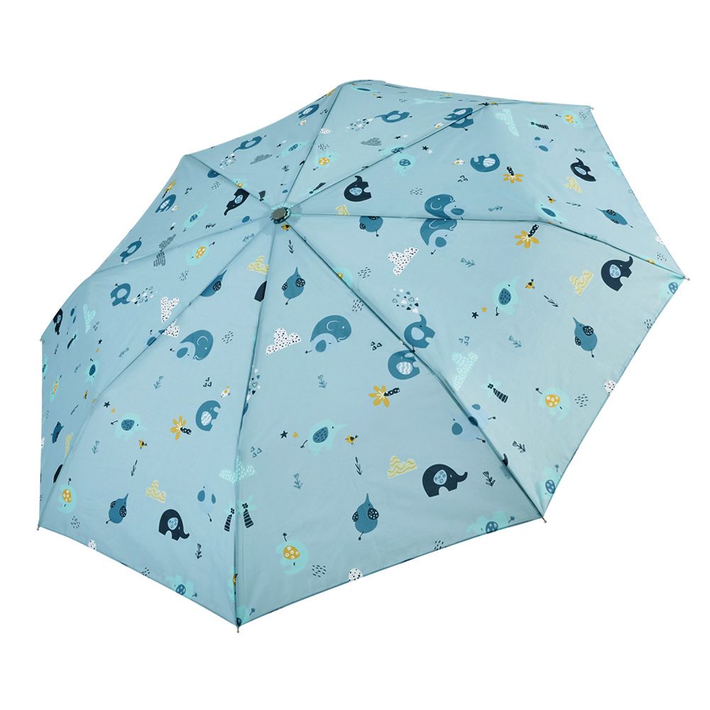 抗UV隨身自動傘-森林小圓象-315g