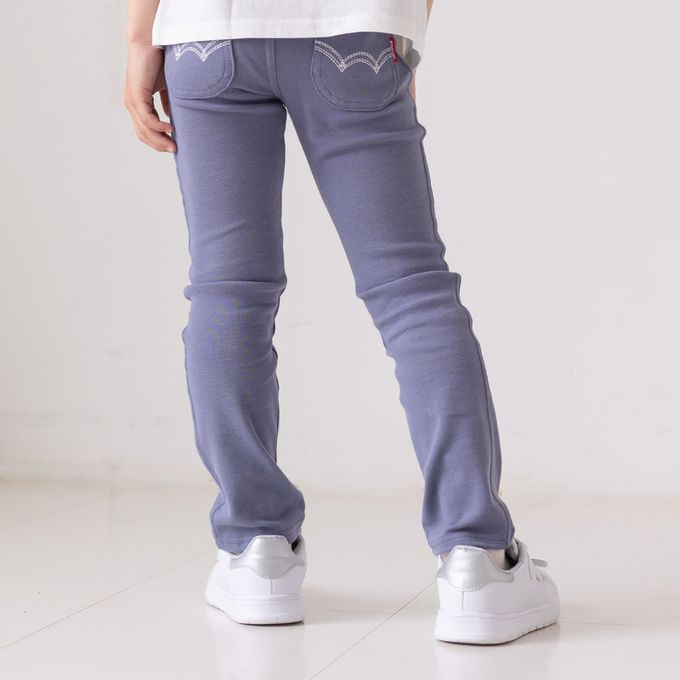 日本 Chil2 - EDWIN聯名款 舒適彈力長褲-紫