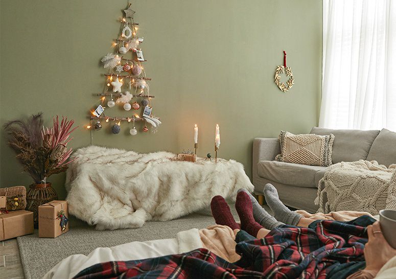 韓國 Bebe Deco - DIY聖誕樹/聖誕壁飾燈-天使羽翼 (樹高80cm，樹寬68cm，約0.6kg)