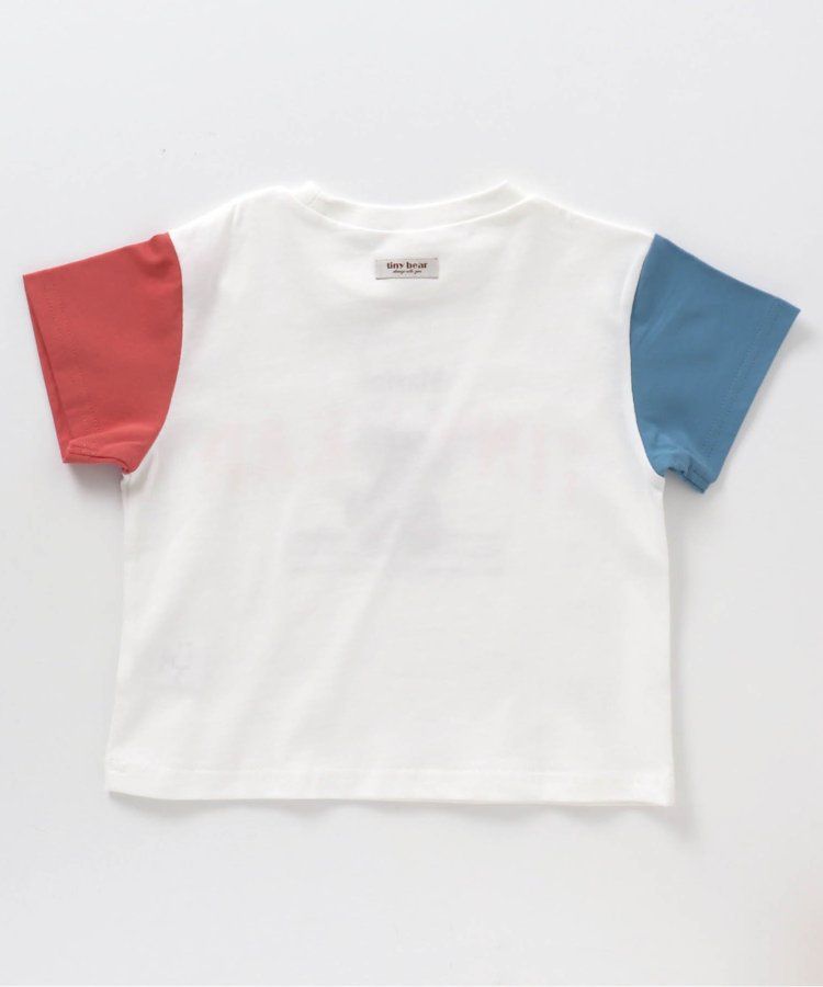 日本 apres les cours - 超萌小熊聯名特色刺繡短袖上衣-海軍熊-黃