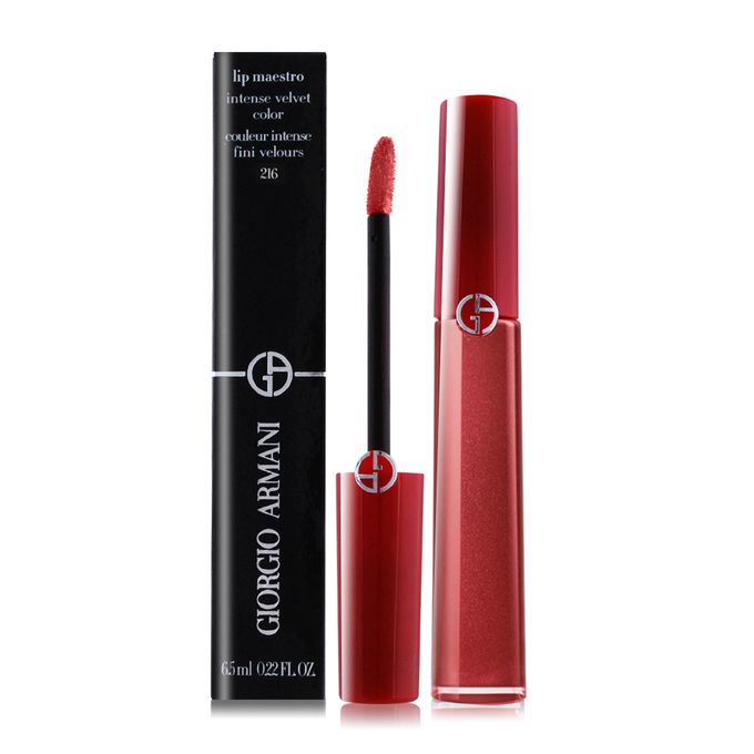GIORGIO ARMANI - 奢華絲絨訂製唇萃(6.5ml)#216 夕陽磚橘-國際航空版
