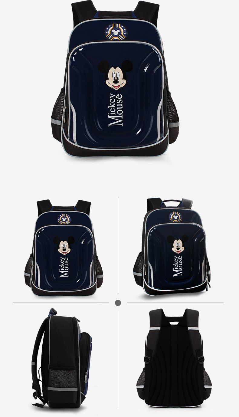 大開口輕量書包-卡通人物米奇-寶藍 (適合120-150cm)