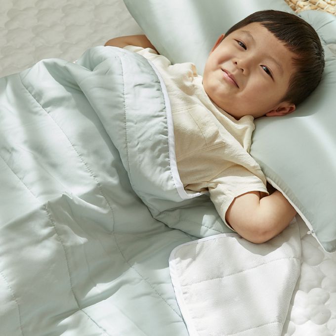 正韓Hello HiZoo - 3D 透氣雙面三層涼感四季被/涼被/透氣被/冷氣被-薄荷綠