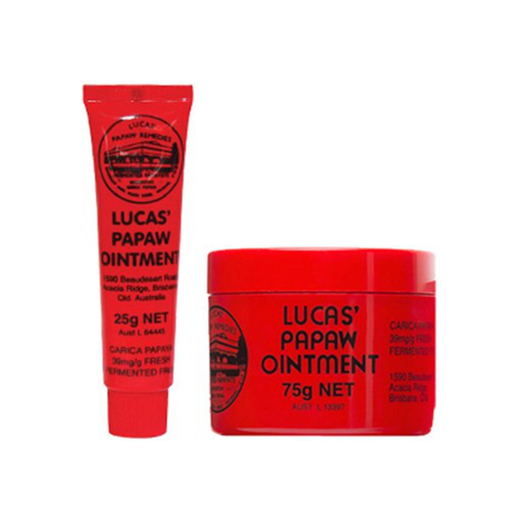 澳洲 LUCAS - PAPAW Ointment 木瓜膏-家庭修護組-25g✕1+75g✕1