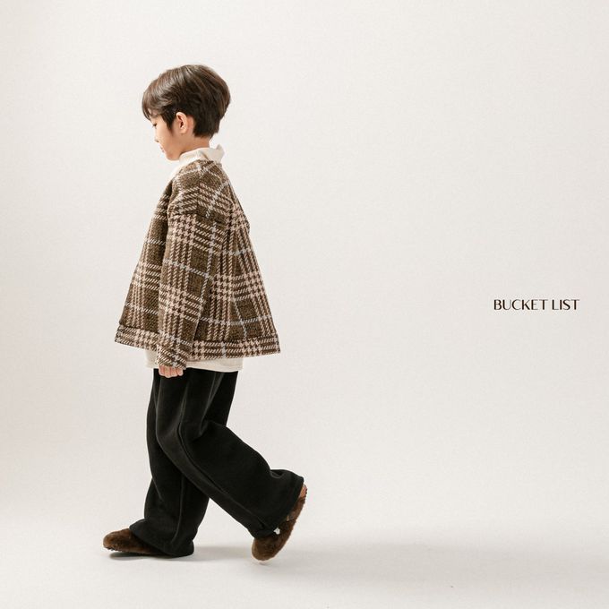 韓國 BUCKET LIST - (內磨毛)編織無領開襟外套-綠