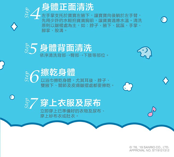 水清淨 Water Clean - 三合一泡泡慕斯-三麗鷗聯名款(baby清香-Hello Kitty)400ml*1+旅行組30ml*3