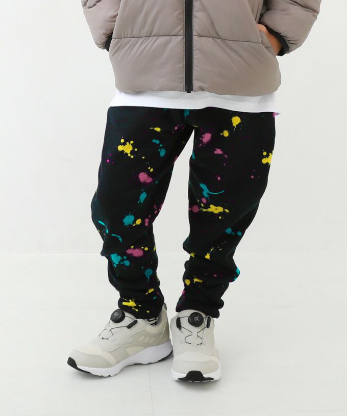 日本 devirock - RICH WARM 刷毛保暖哈倫寬鬆長褲-格子-深卡其