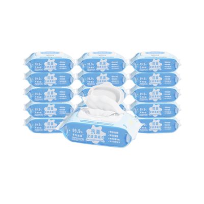 oh care 歐克威爾 - 抗菌潔膚濕紙巾 80抽 24包/箱-厚款