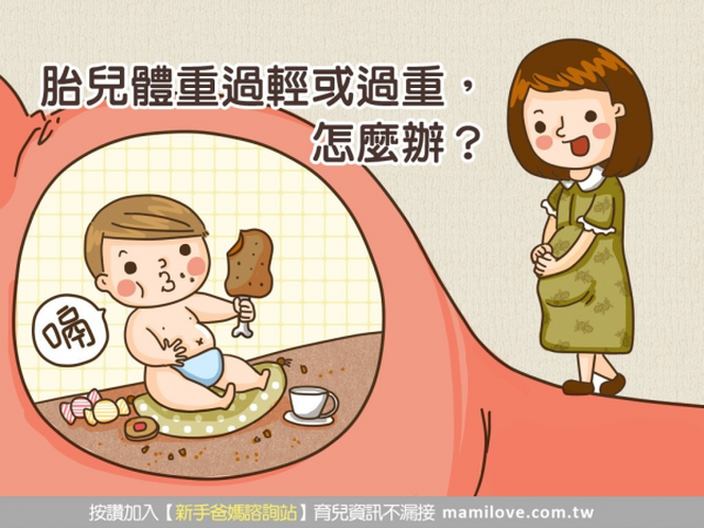 ​胎兒體重過輕或過重，怎麼辦?
