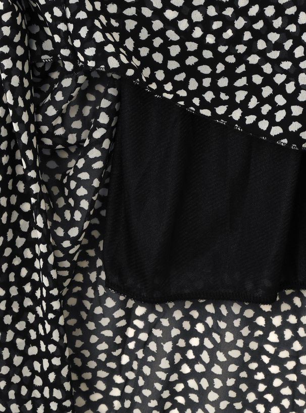 日本 GRL - 酷甜率性後綁帶雪紡洋裝-豹紋-黑 (M)