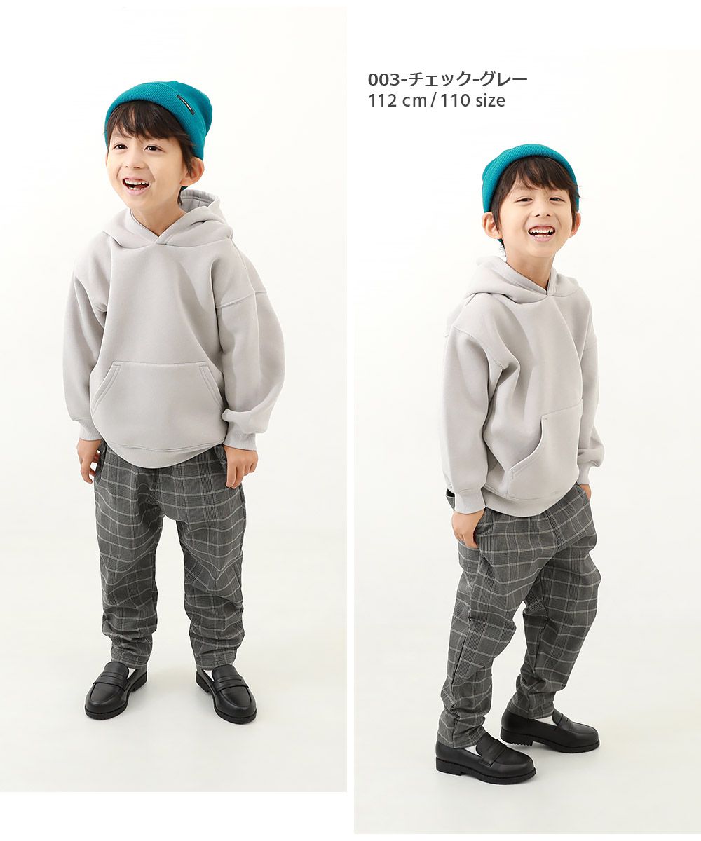 日本 devirock - 裏起毛百搭款氣球寬褲-素色-丹寧藍