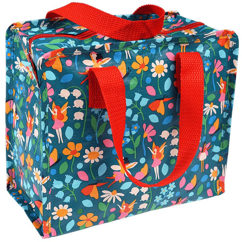 英國 Rex London - 學生上學最佳多功能環保便當袋/野餐袋/手提袋/萬用袋-精靈花園