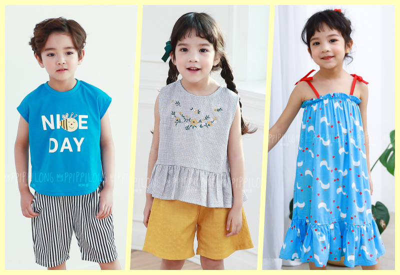 韓國天然纖維♥ 涼感童裝♥ 冰涼舒適，降溫有感！成套$360起