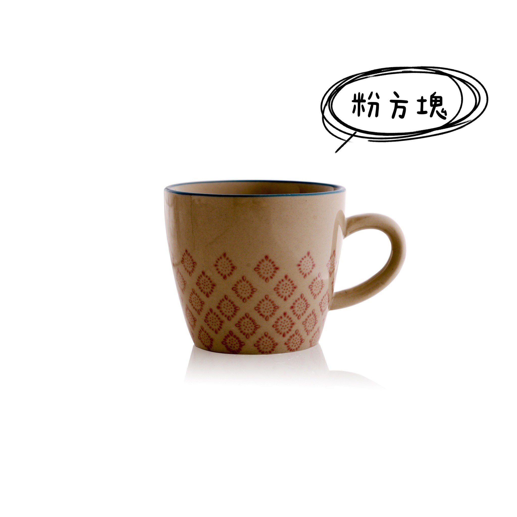 BLOOMINGVILLE - 兒童馬克杯-粉方塊-200ML