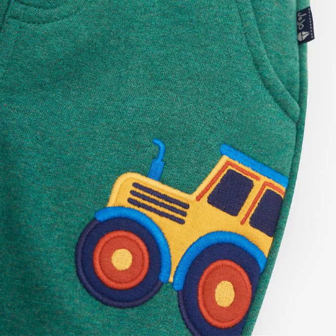 英國 JoJo Maman BeBe - 保暖100%純棉長褲-牽引機