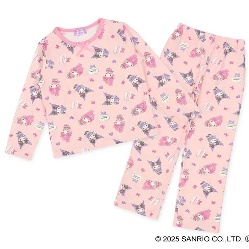 聯名款 印花長袖家居服/睡衣(四季款)-卡通人物庫洛米＆美樂蒂